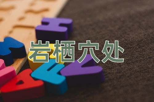 成语岩栖穴处
