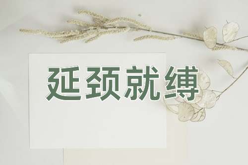 成语延颈就缚