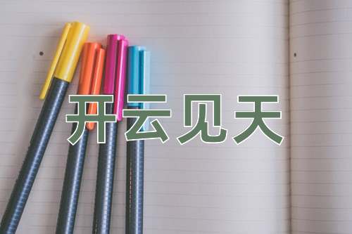 成语开云见天