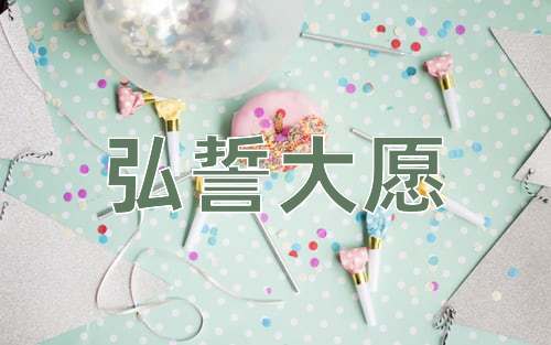 成语弘誓大愿