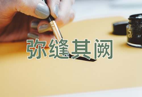 成语弥缝其阙