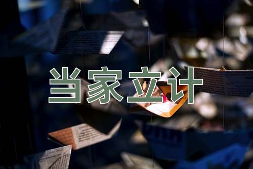 成语当家立计