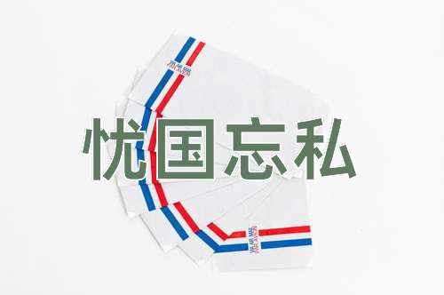 成语忧国忘私