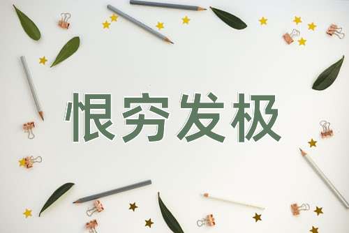 成语恨穷发极
