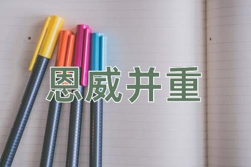 成语恩威并重