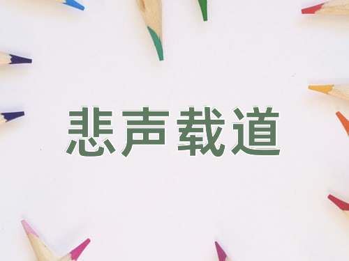 成语悲声载道