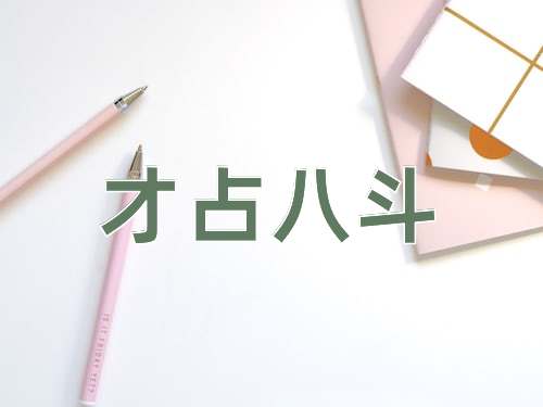 成语才占八斗