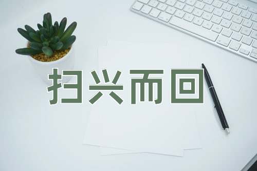 成语扫兴而回