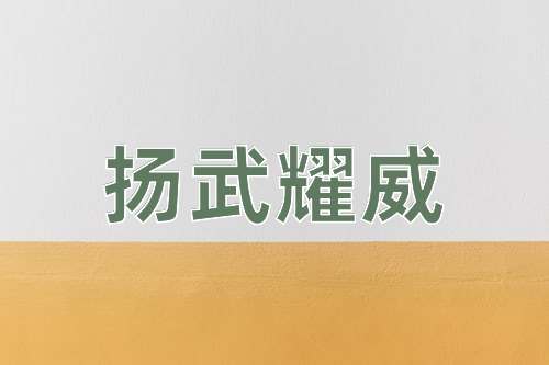 成语扬武耀威