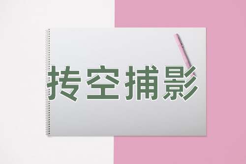 成语抟空捕影