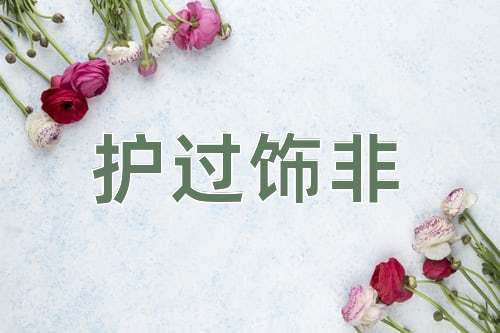 成语护过饰非