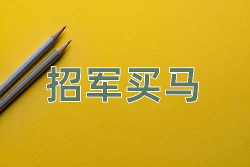 成语招军买马