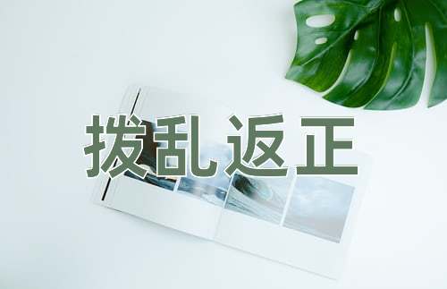 成语拨乱返正