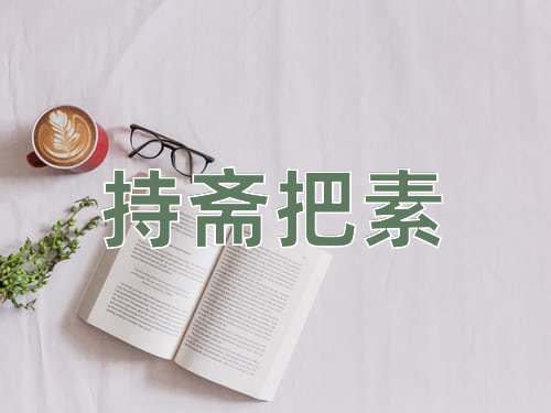 成语持斋把素