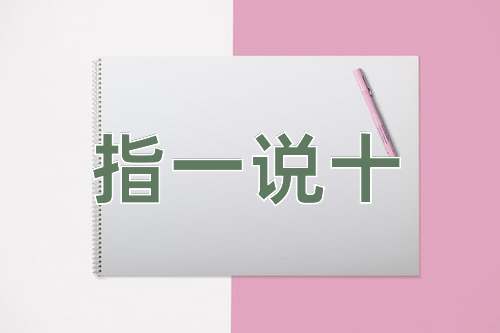 成语指一说十