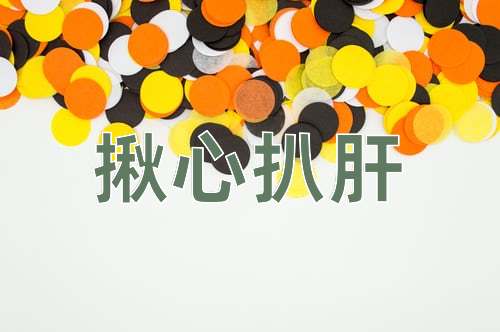 成语揪心扒肝