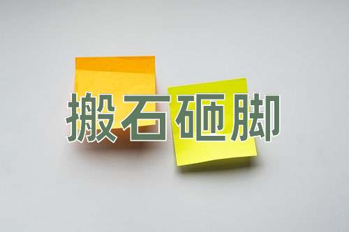 成语搬石砸脚