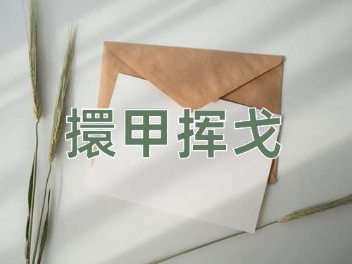 成语擐甲挥戈