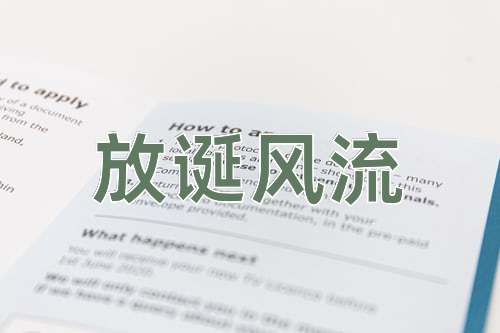 成语放诞风流