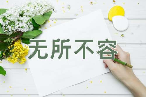 成语无所不容