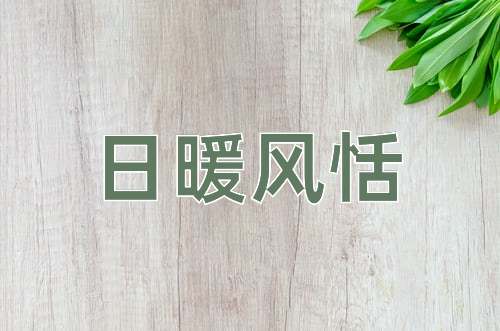 成语日暖风恬