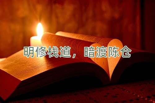 成语明修栈道，暗渡陈仓