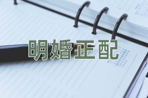 成语明婚正配