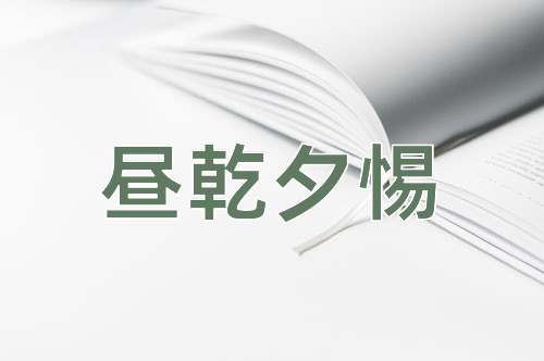 成语昼乾夕惕