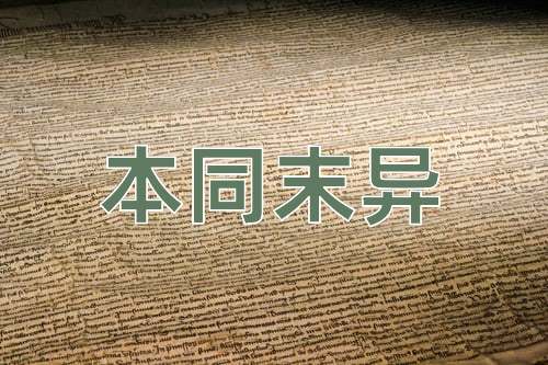 成语本同末异