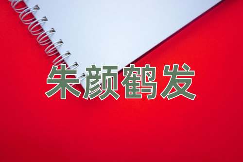 成语朱颜鹤发