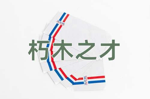 成语朽木之才