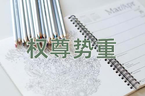 成语权尊势重