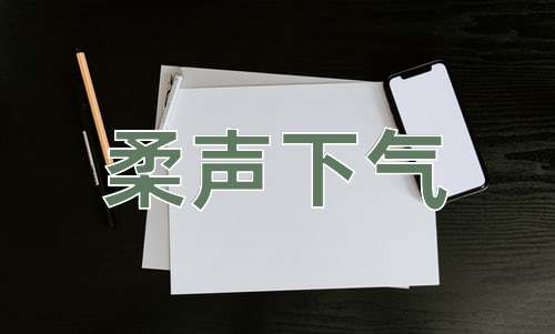 成语柔声下气