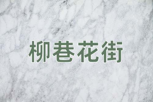 成语柳巷花街