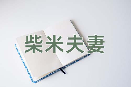 成语柴米夫妻
