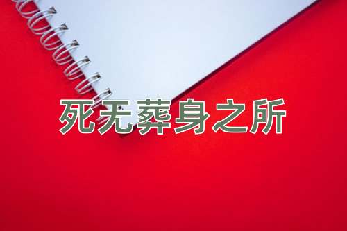 成语死无葬身之所