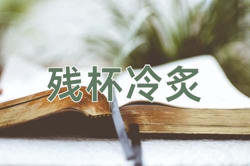 成语残杯冷炙