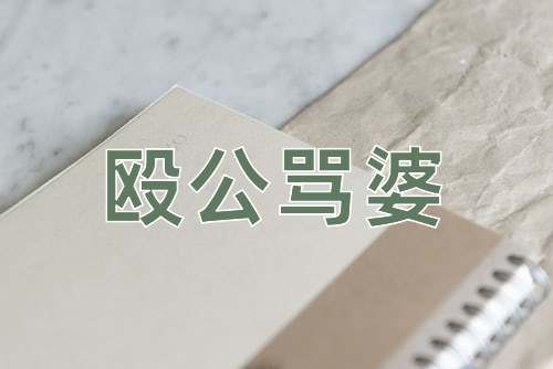 成语殴公骂婆