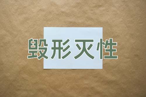 成语毁形灭性