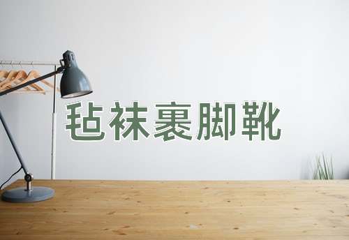 成语毡袜裹脚靴