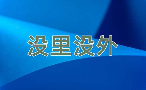 成语没里没外
