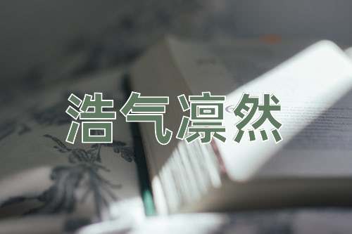 成语浩气凛然