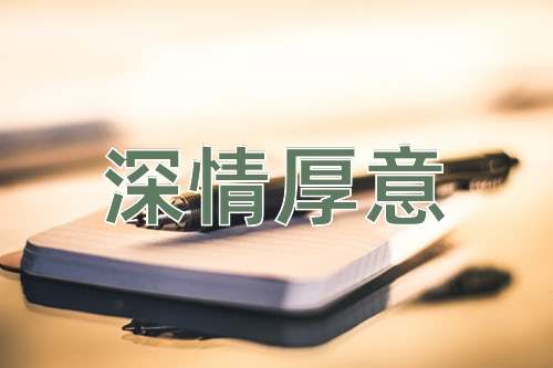 成语深情厚意