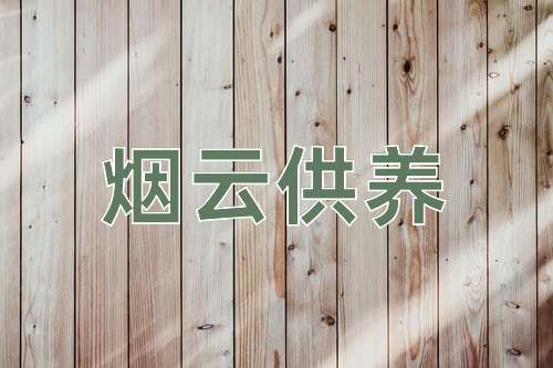 成语烟云供养