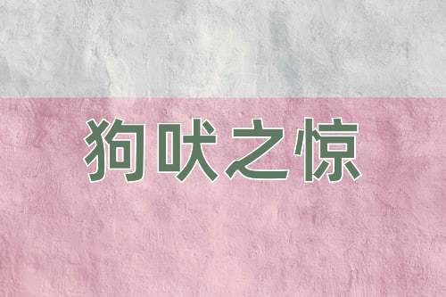 成语狗吠之惊