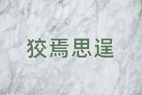 成语狡焉思逞