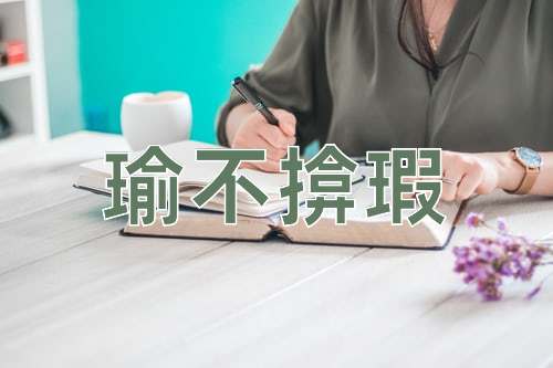 成语瑜不揜瑕
