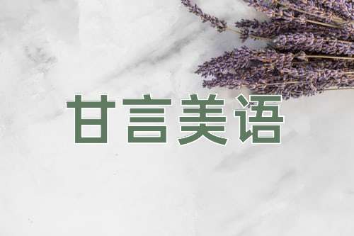 成语甘言美语