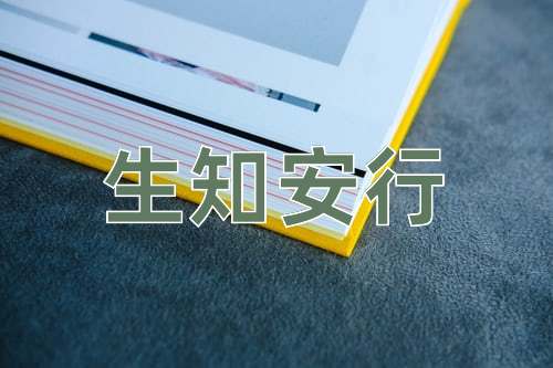 成语生知安行
