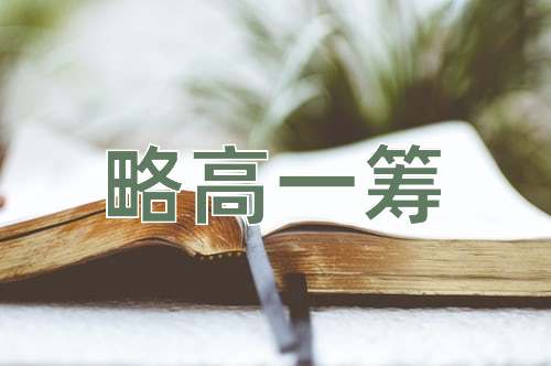 成语略高一筹